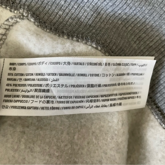 Hollister California  Women's Hoodie Zip Up Sweatshirt  Gray Size Small - Picture 6 of 6